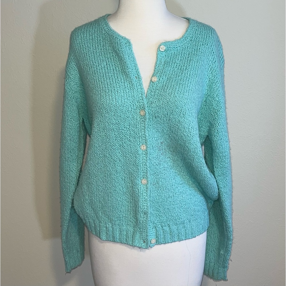 Vintage Mint Cardigan